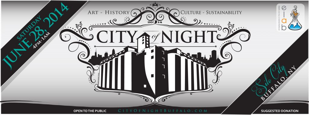 2014 City of Night event banner designed by Jon Furman